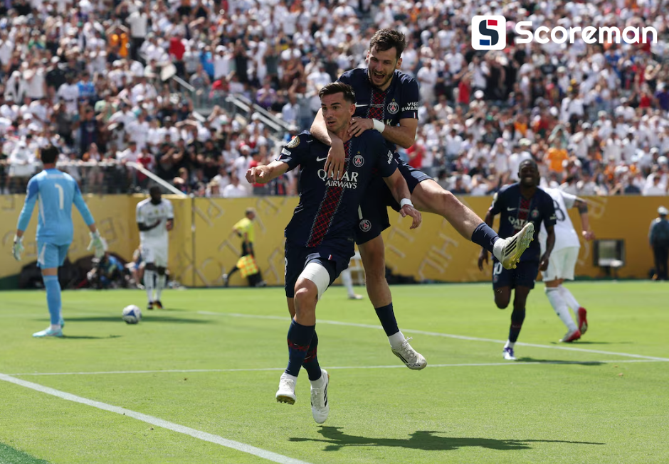 PSG, 레알 마드리드에 4-0 완승...클럽 월드컵 결승행